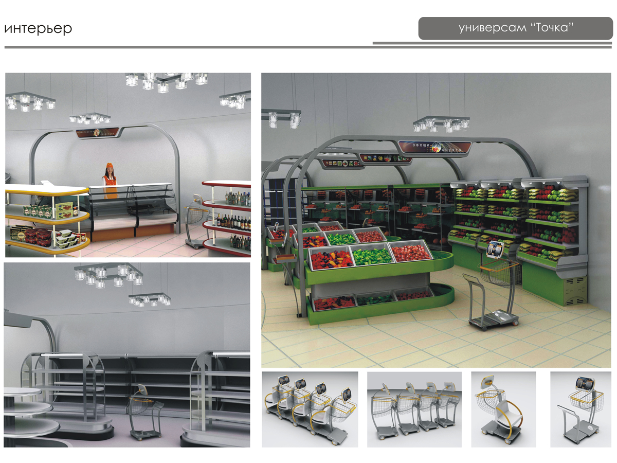 проект принципы организации торговых пространств универсамов