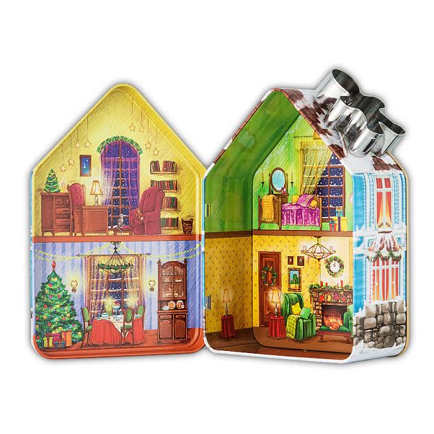 Новогодняя жестяная упаковка "Hilltop". внутреняя сторона