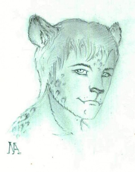 Портрет Романа, фурри, ирбис.