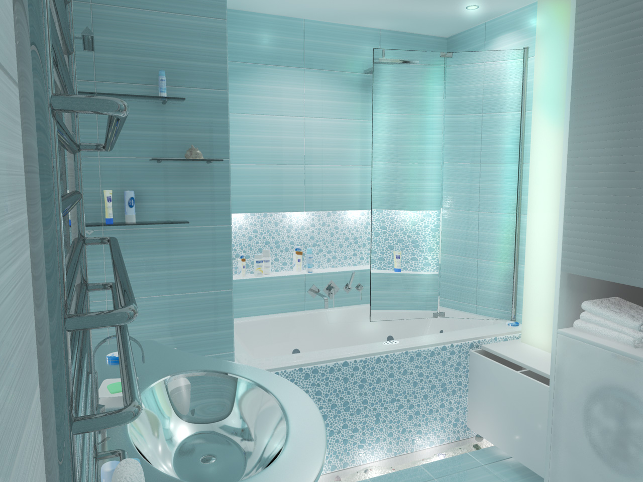 Бирюзовая Ванная