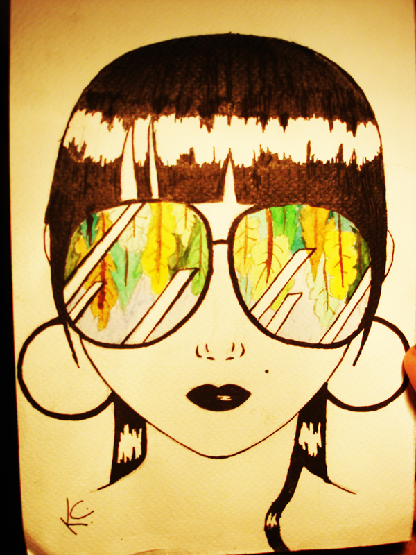 лес вниз головой