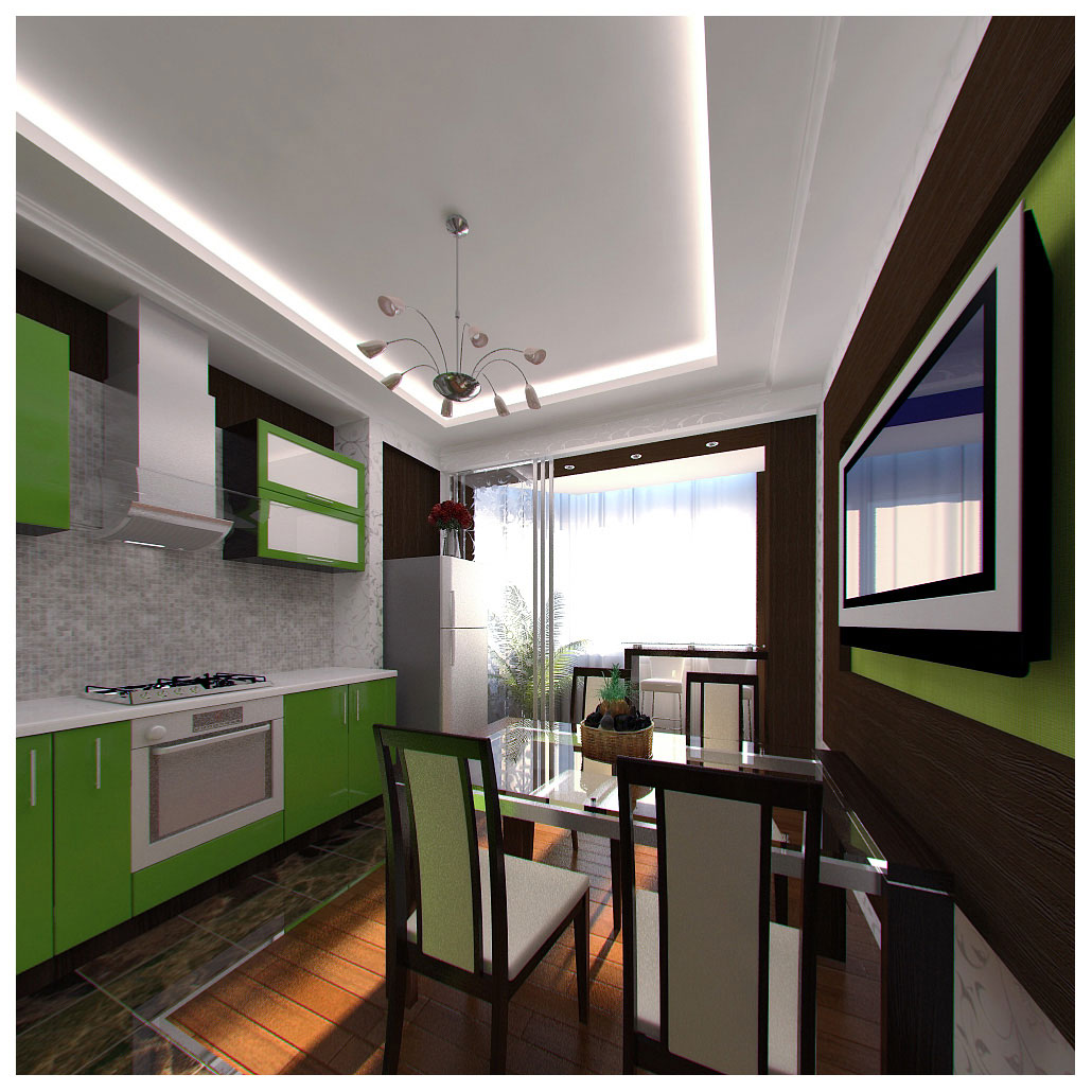 Дизайн и 3D визуализация частного интерьера. Объект: ЖК "Миллениу