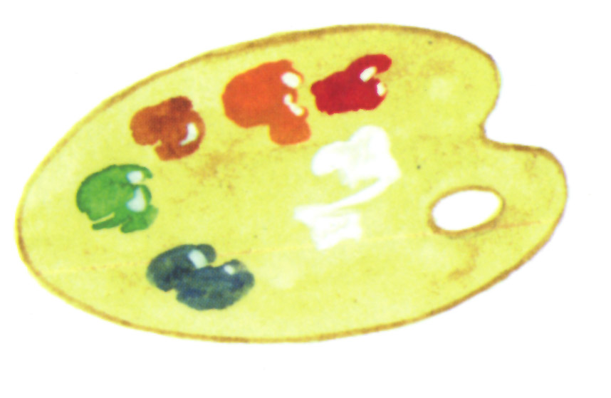 акварель "палитра"