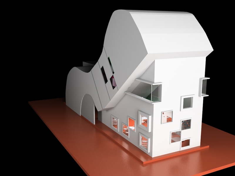 макет "рок кафе"