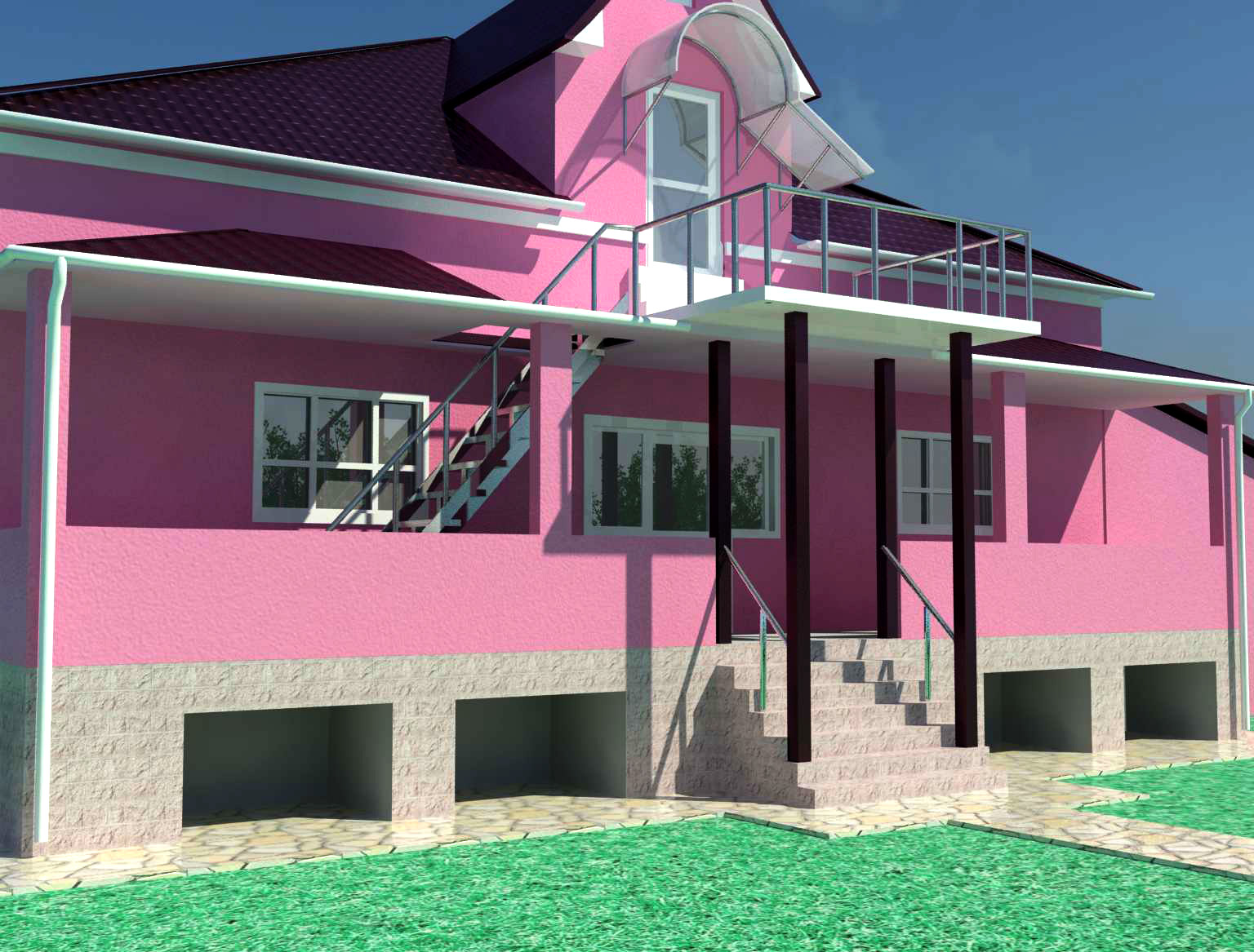 дом...пример построения лестницы