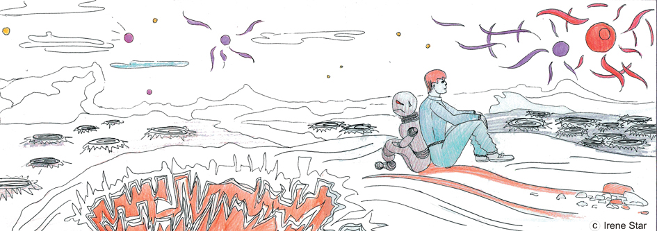 Иллюстрация к книге "Путеводитель хитч-хайкера по галактике"