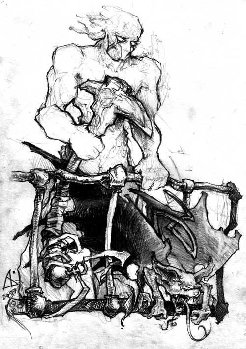 эскиз кибер назгула