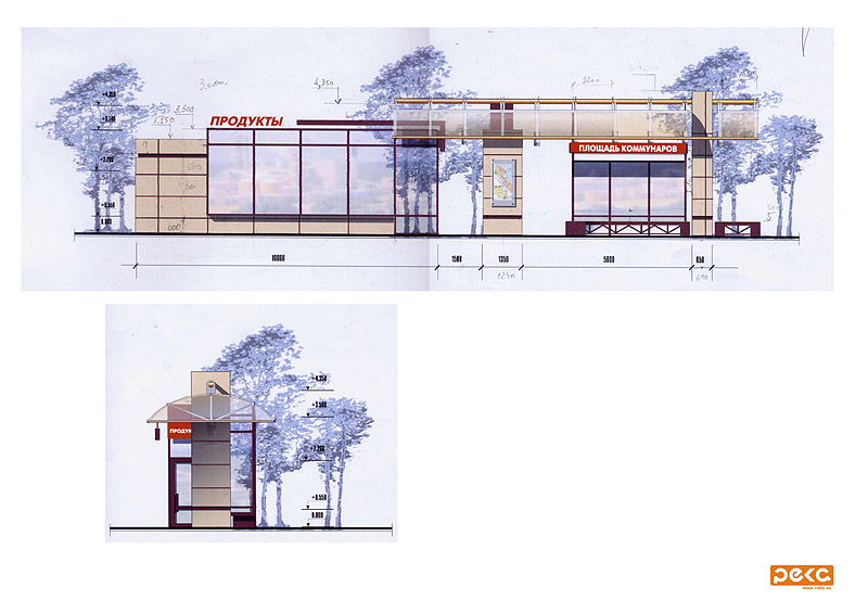 Проект остановки "Площадь коммунаров"